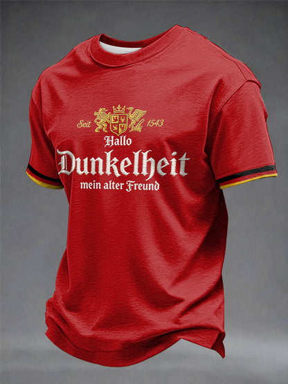 Herren-T-Shirt mit dem Aufdruck „Hello Darkness My Old Friend“