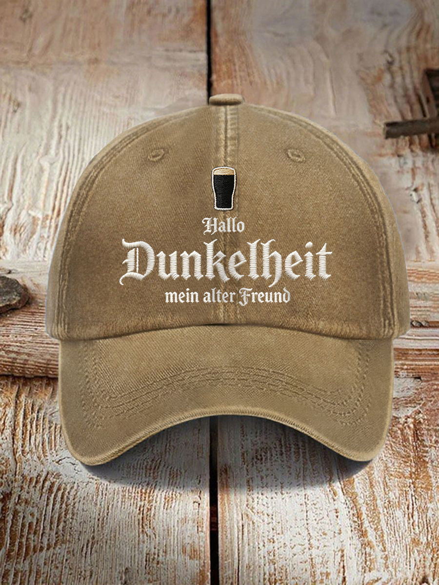 Unisex Kappe mit dem Aufdruck „Hello Darkness My Old Friend“