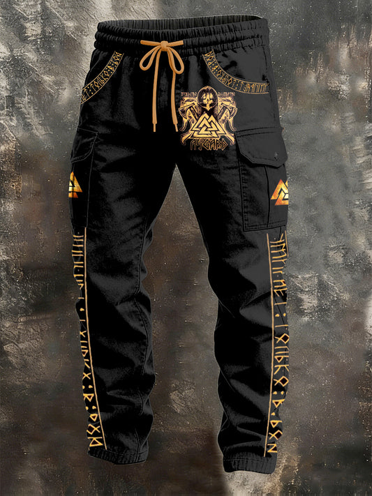 Herren Retro Urlaub Business Kunstprint Freizeit Berufsbekleidung Hose