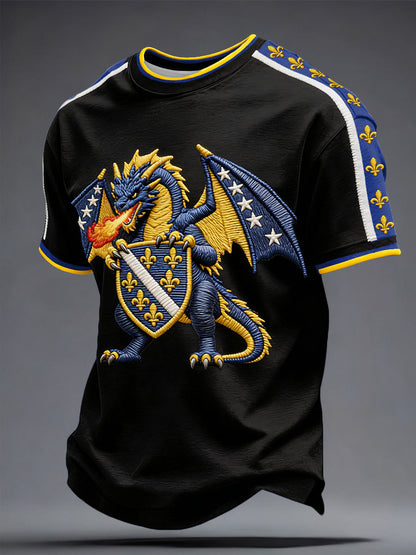 Herren-Fußballfan-T-Shirt aus Bosnien mit ZMAJEVI-Print
