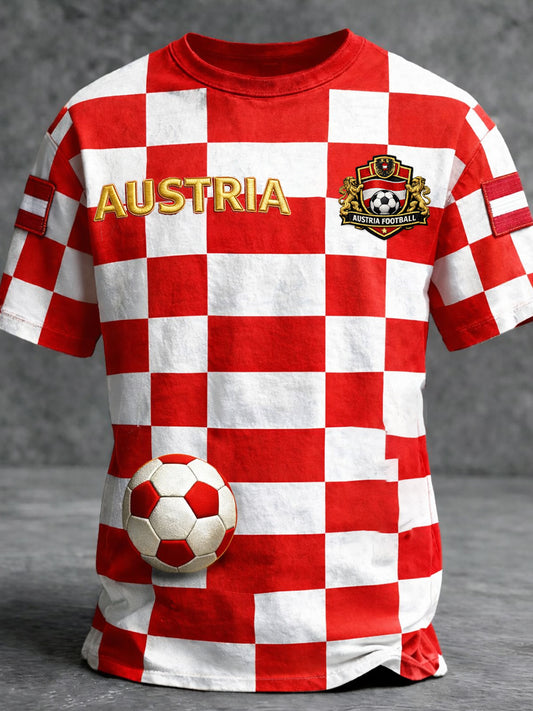 Retro österreichischer Kunstdruck Lässiges T-Shirt