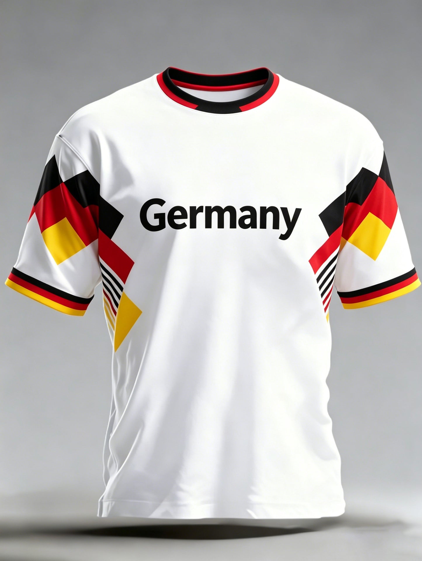 Männer deutsche Flagge Farb schema Kunstdruck T-Shirt