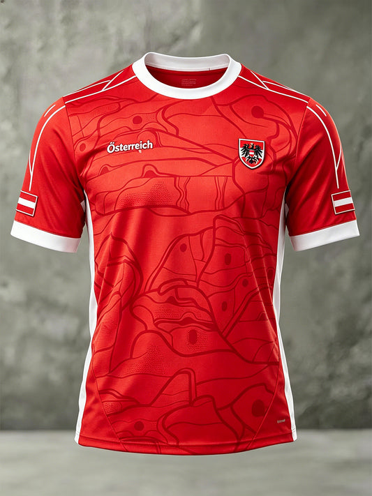 Herren T-Shirt mit Fußball-Themen druck
