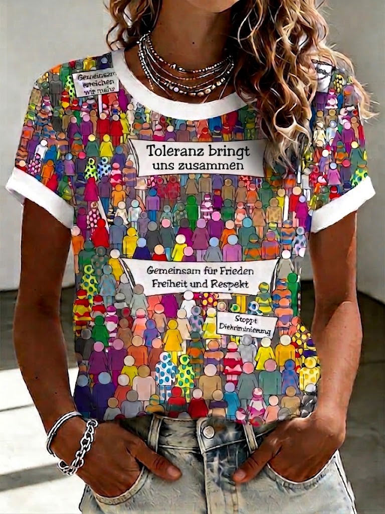 Damen-T-Shirt mit Christopher-Street-Day-Print