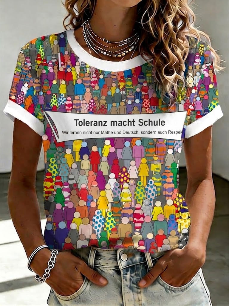 Frauen Toleranz macht Schule Print T-Shirt