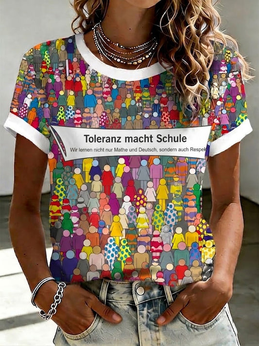 Frauen Toleranz macht Schule Print T-Shirt