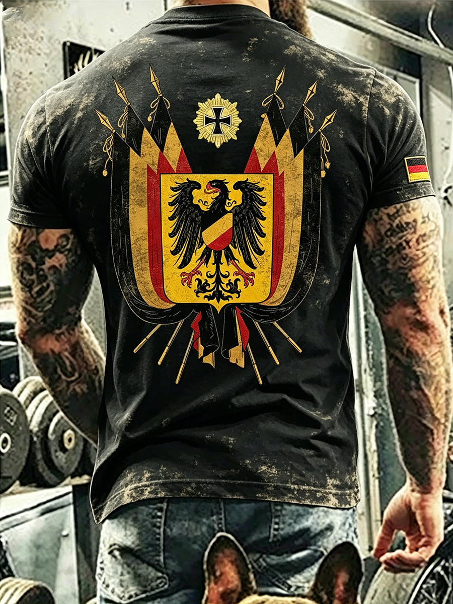 Herren-T-Shirt mit deutschem Themen druck