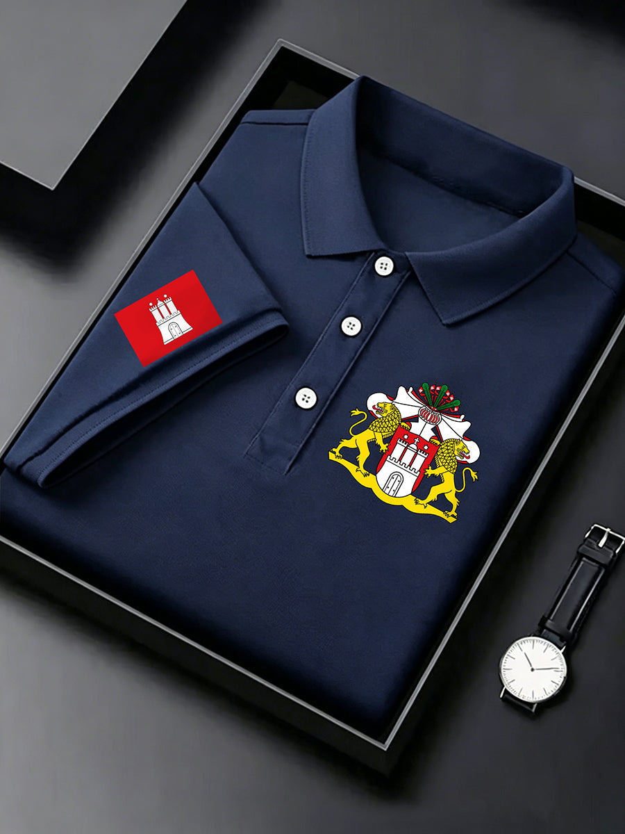 Herren-Hafengeburtstag bedrucktes Kurzarm-Shirt