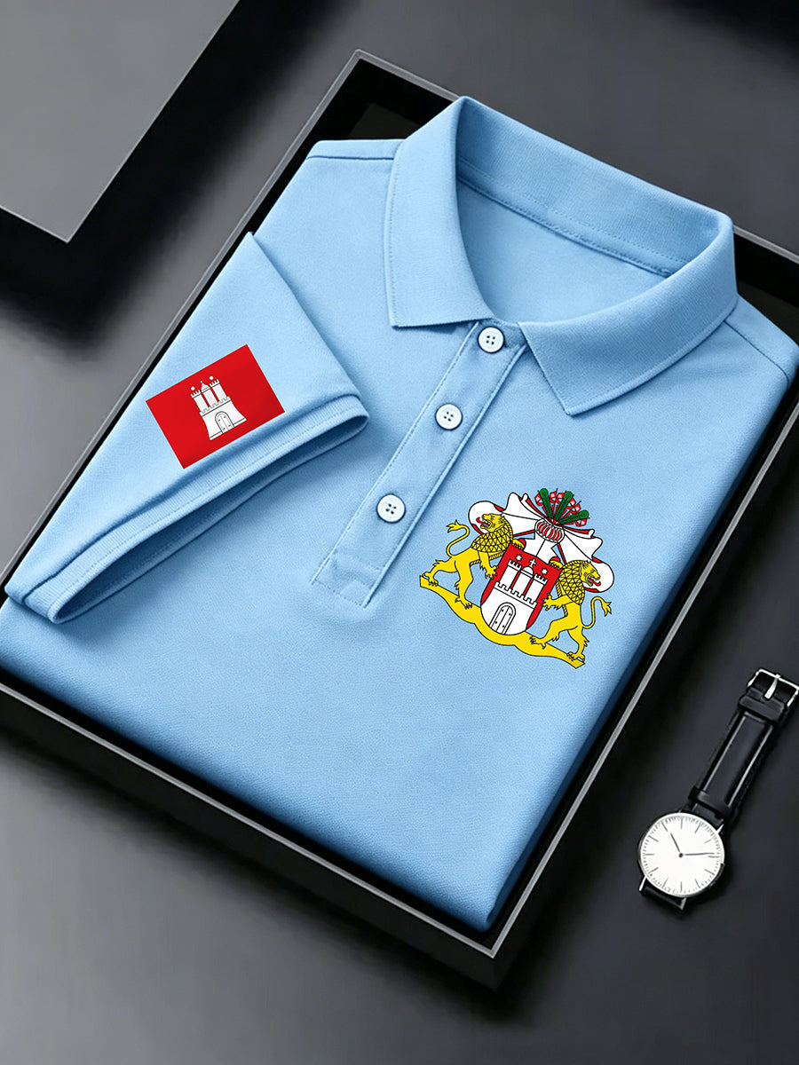 Herren-Hafengeburtstag bedrucktes Kurzarm-Shirt