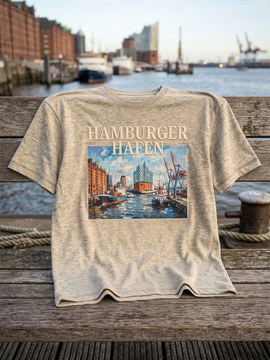 Herren-T-Shirt Hamburger Hafen 2026 Geburtstagsedition