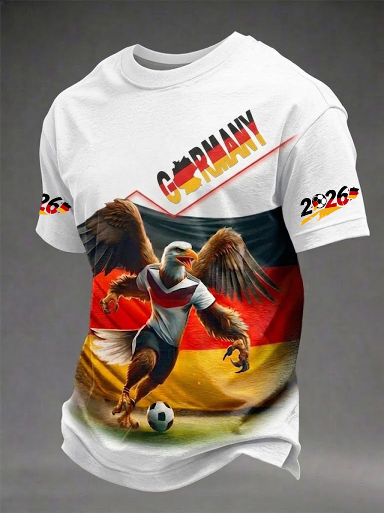 Herren-Fußball-T-Shirt mit Deutschland-Print