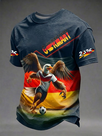 Herren-Fußball-T-Shirt mit Deutschland-Print