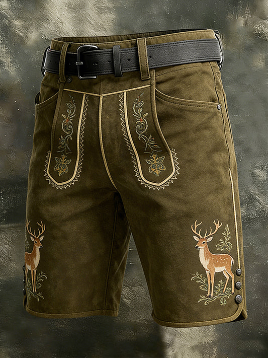 Herren-Jagd kunst bedruckte Freizeit-Arbeits kleidung Shorts