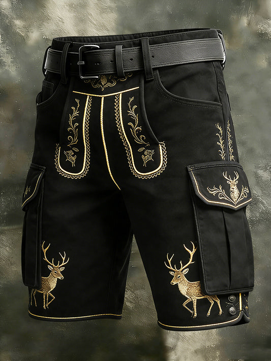 Herren-Jagdkunst-Print lässige Arbeits-Shorts