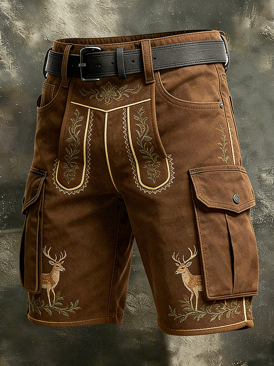 Herren-Jagdkunst-Print lässige Arbeits-Shorts