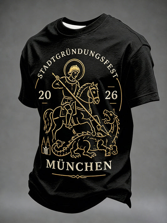 Herren-T-Shirt mit Aufdruck zum Münchner Stadtgründungsfest 2026