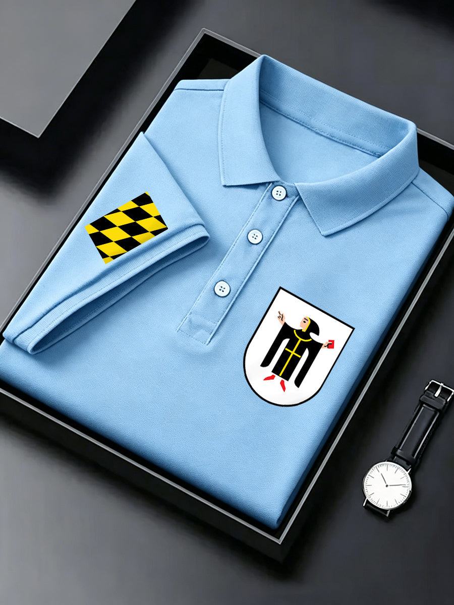 Herren-München-Shirt mit Aufdruck und kurzen Ärmeln