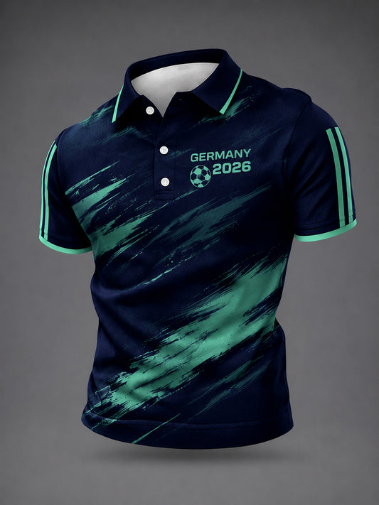 Herren-Fußballfan-Shirt mit Grafik aus Deutschland