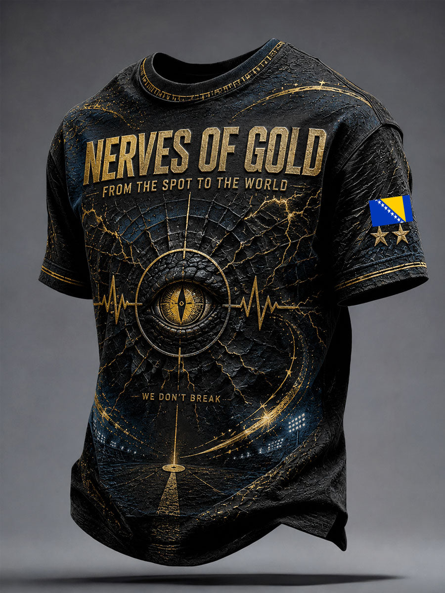 Herren-T-Shirt mit Bosnien-ZMAJEVI-Kunstdruck