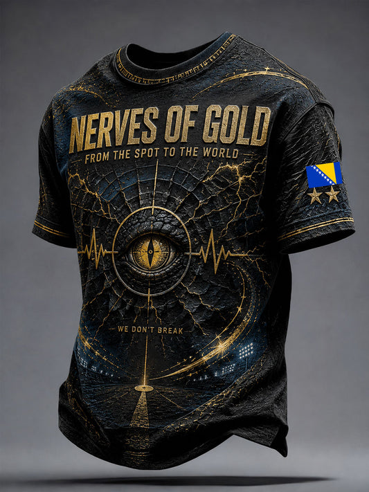 Herren-T-Shirt mit Bosnien-ZMAJEVI-Kunstdruck