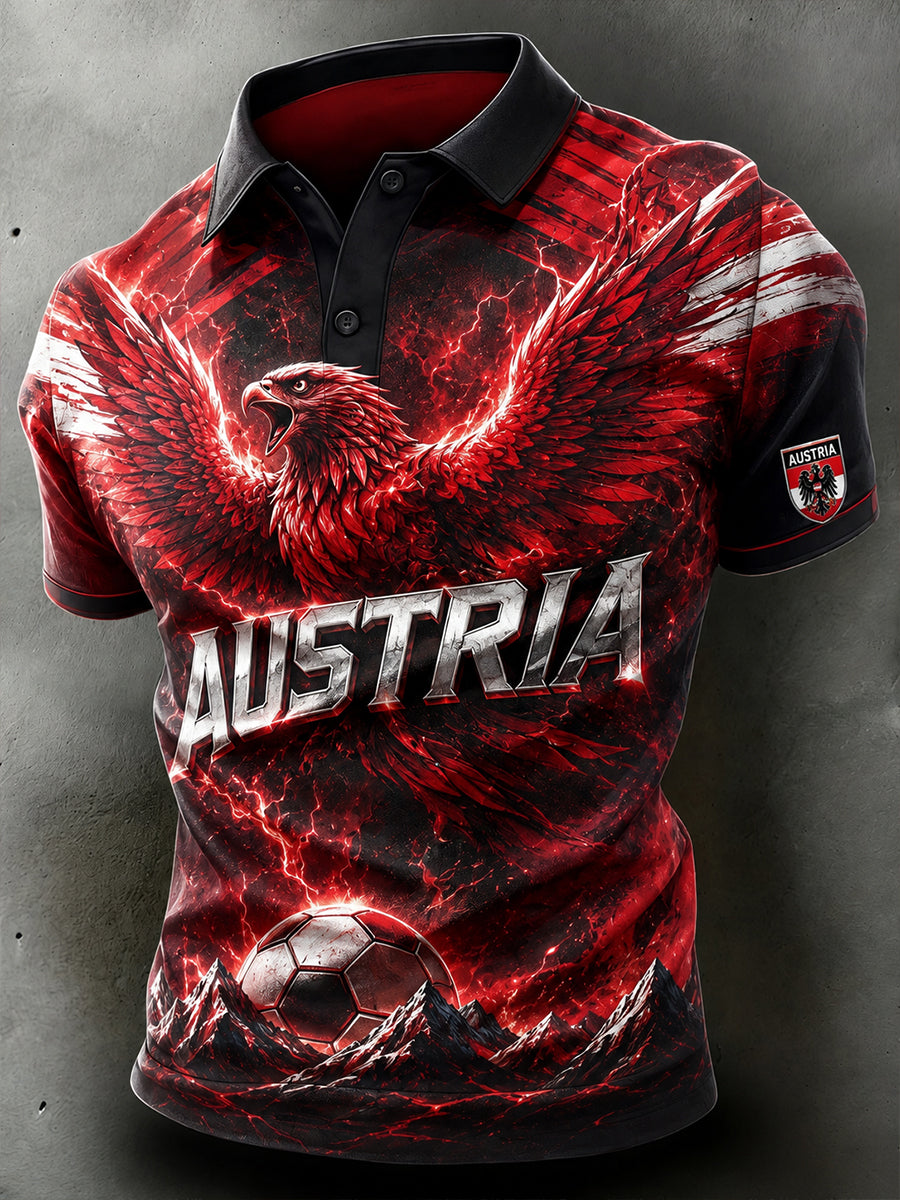 Herren-Fußballkurzarmshirt aus Österreich