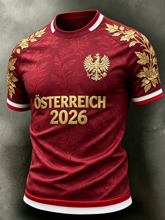 Herren-Fußballkurzarmshirt aus Österreich
