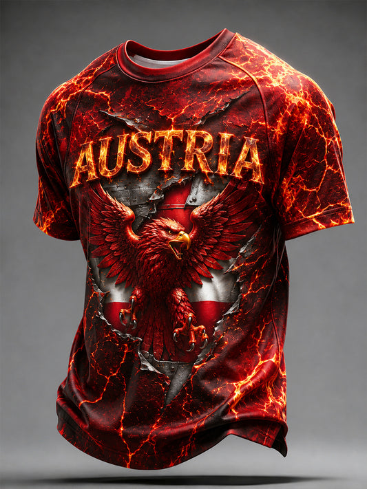 Herren-Fußballkurzarmshirt aus Österreich