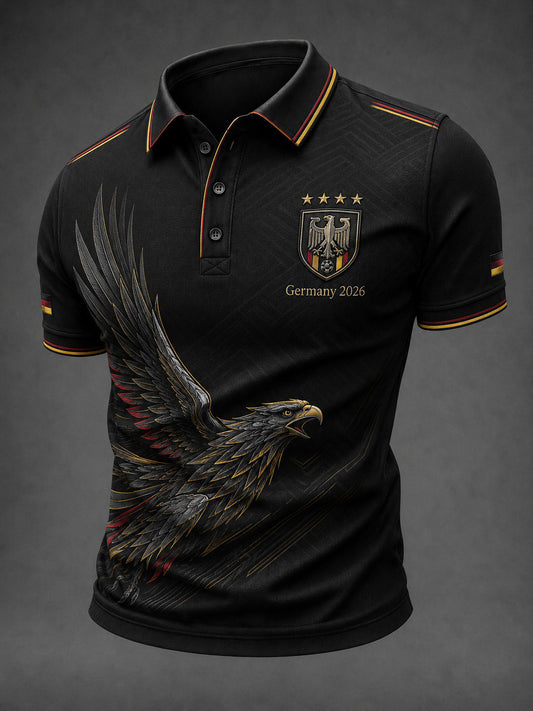 Herren-Fußballshirt mit Deutschland-Druck
