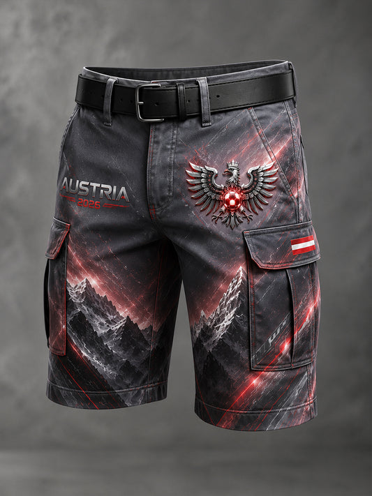 Herren-Fußball-Print-Casual-Shorts aus Österreich