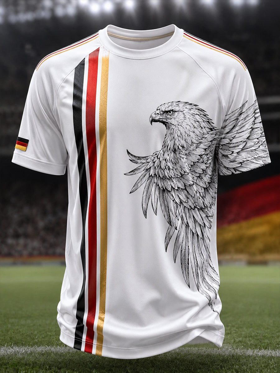 Herren-Fußballkurzarm-T-Shirt aus Deutschland