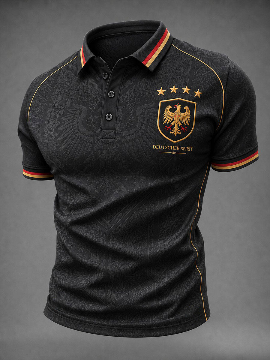 Herren-Fußballshirt mit Deutschland-Druck
