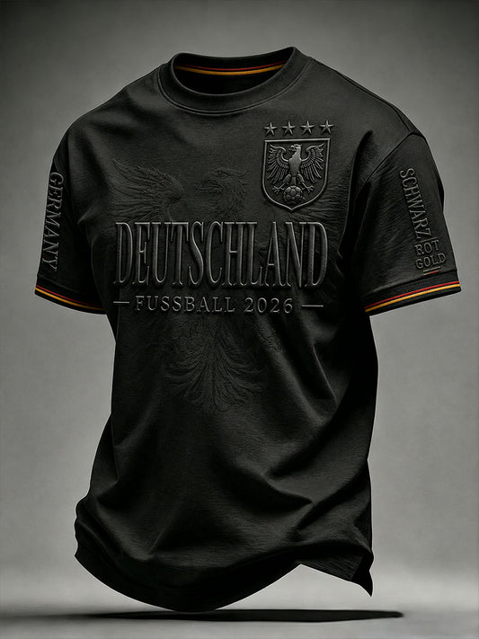 Herren-Fußball-T-Shirt aus Deutschland mit kurzen Ärmeln