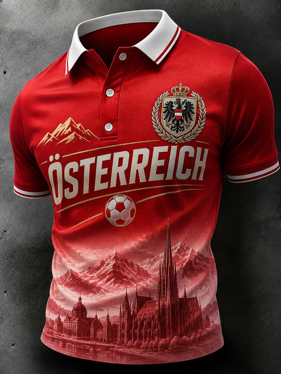 Herren-Fußballfan-Shortsleeve aus der Schweiz