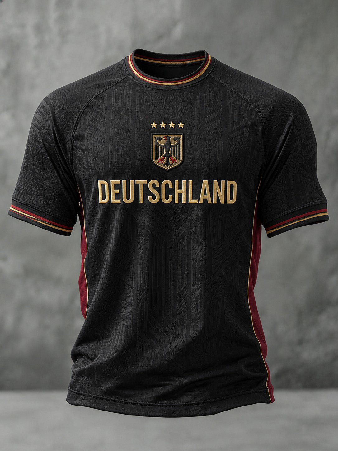 Herren-Fußball-T-Shirt mit Deutschland-Druck