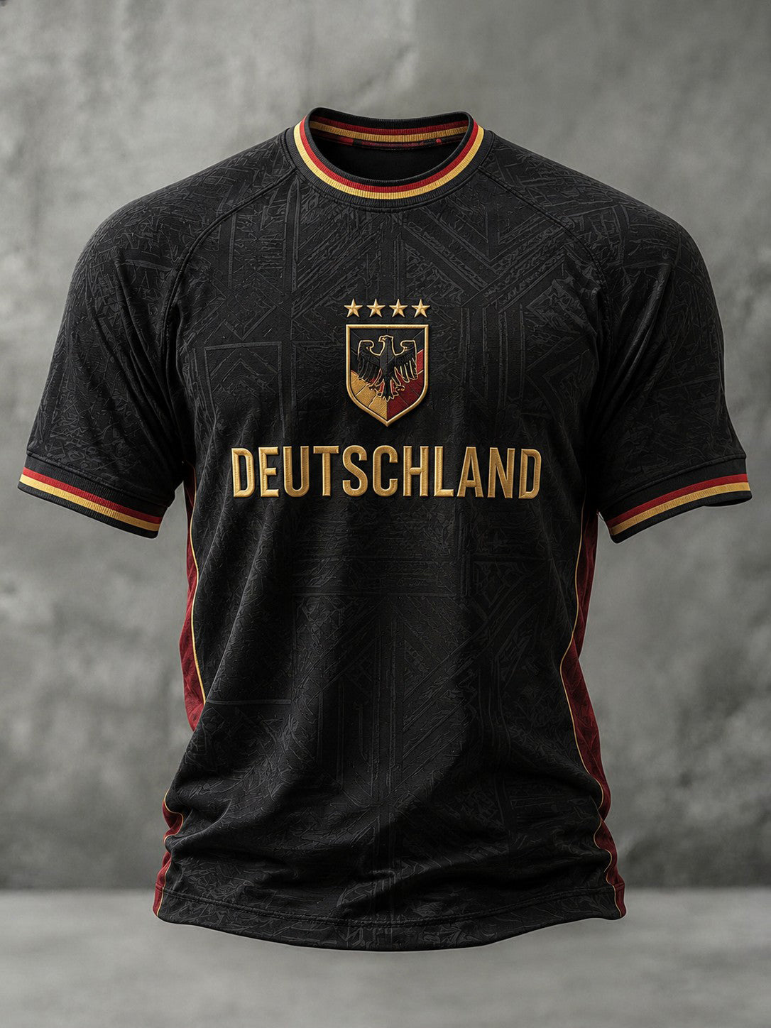 Herren-Fußball-T-Shirt mit Deutschland-Druck