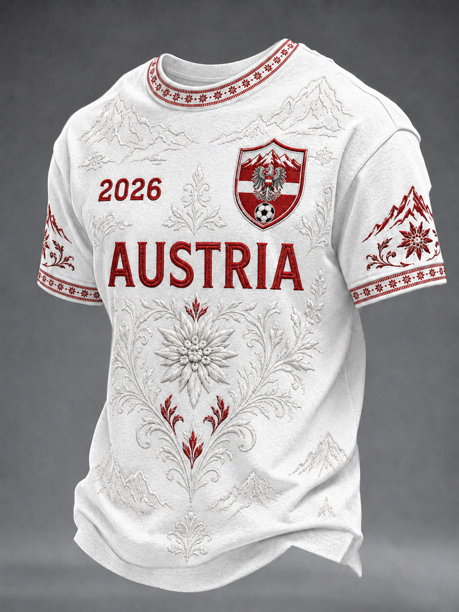 Herren geschenk für Fußballfans bedrucken lässiges kurzärmliges O-Ausschnitt-T-Shirt