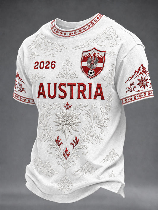 Herren geschenk für Fußballfans bedrucken lässiges kurzärmliges O-Ausschnitt-T-Shirt