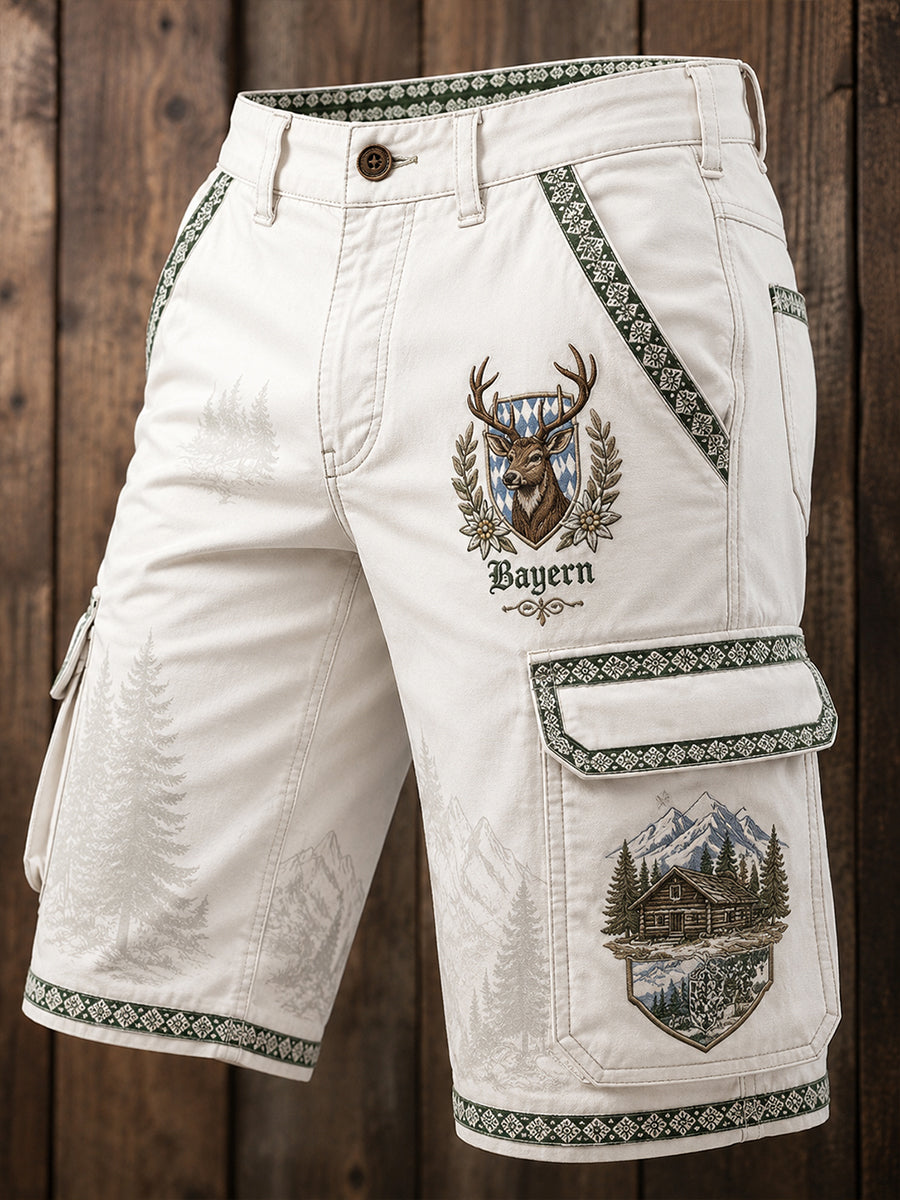 Oktoberfest-Kunstdruck-Casual-Shorts für Herren