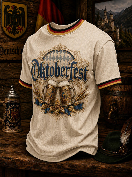 Herren Oktoberfest Bedrucktes T-Shirt