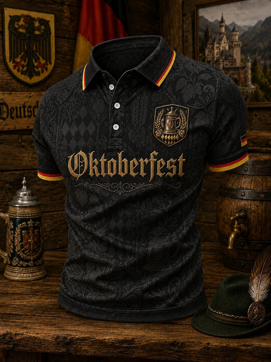 Herren Oktoberfest Bedrucktes Hemd