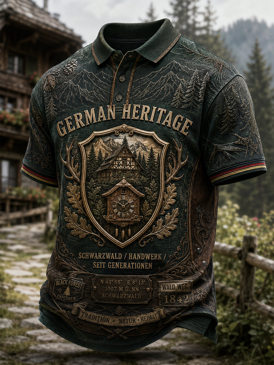 Herren-T-Shirt in deutscher Tradition mit kurzen Ärmeln