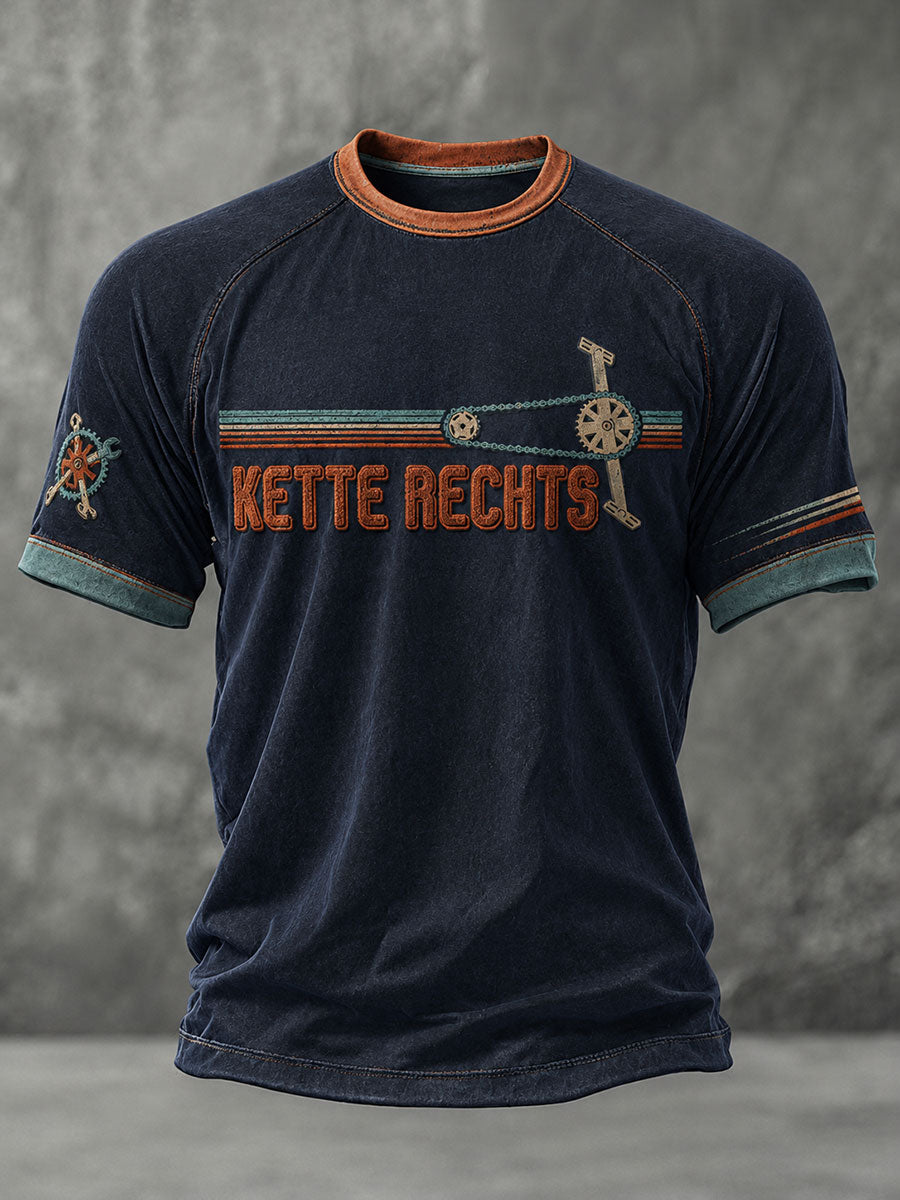 Kurzärmliges T-Shirt für Herren KETTE RECHTS