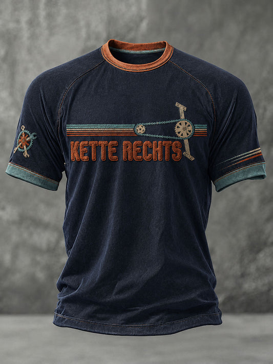 Kurzärmliges T-Shirt für Herren KETTE RECHTS