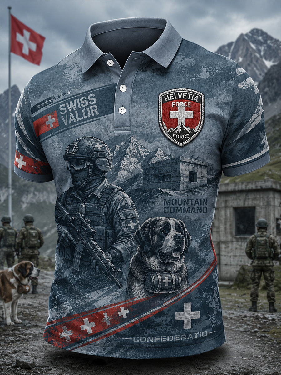 Kurzarm-Polos hirt für Männer mit Tarnung im Militärs til