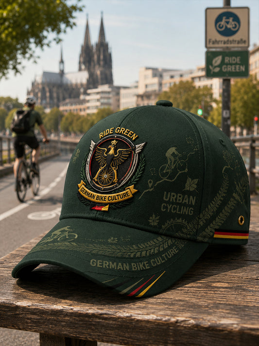 Herren Umwelt freundliche Radsport-Motto-Print Hut