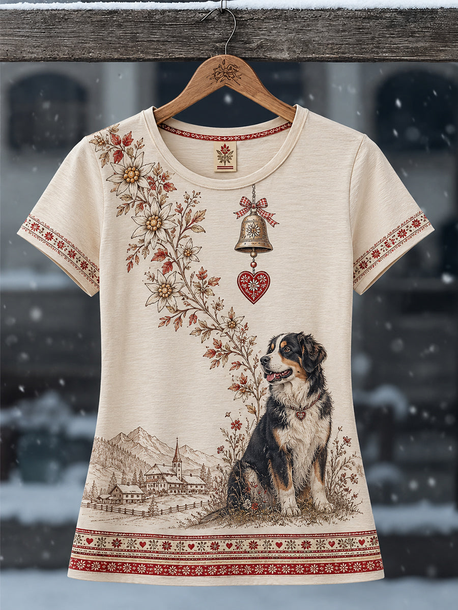 T-Shirt mit Kunstdruck zur österreichischen Frauenkultur