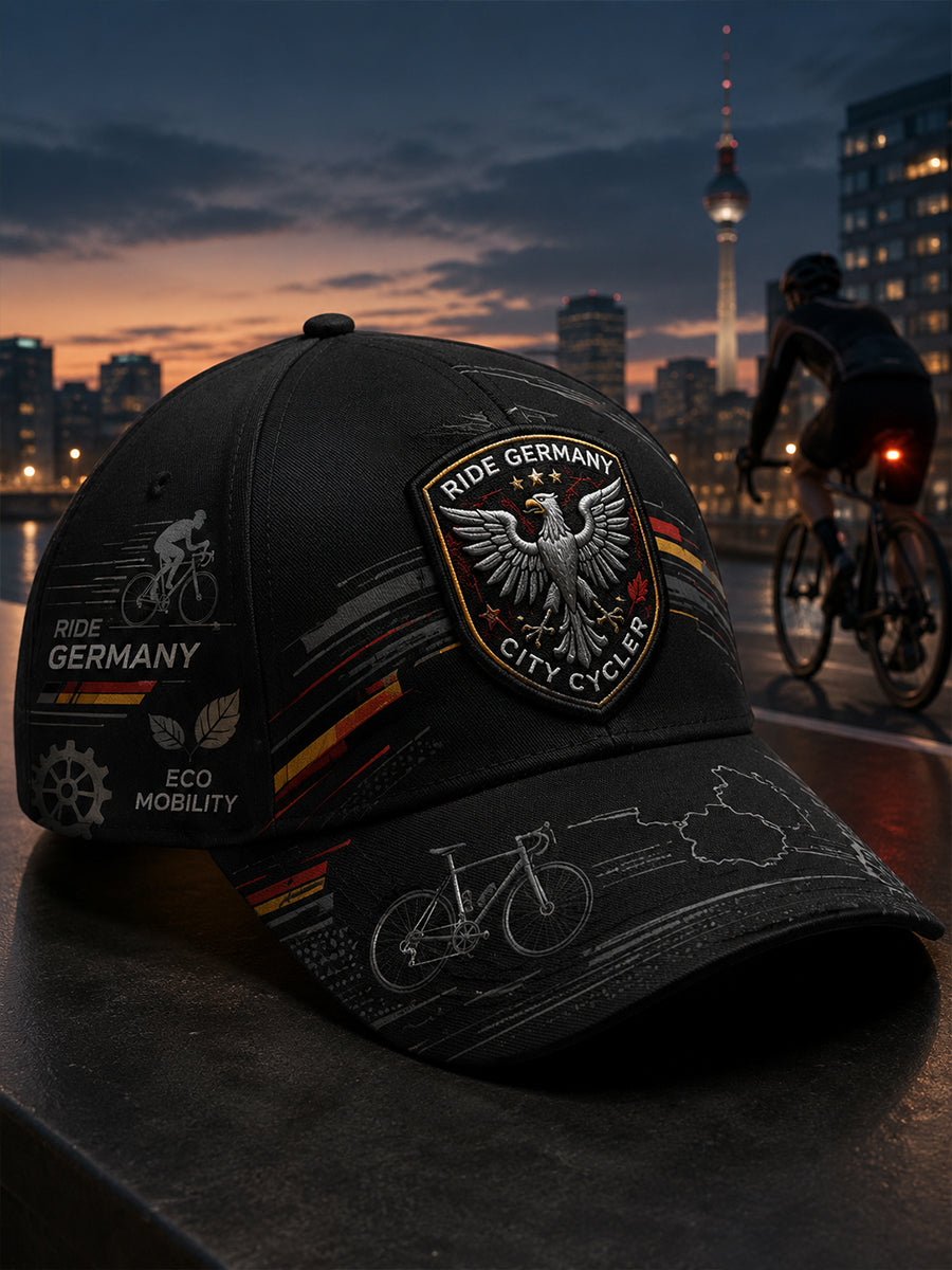 Herrenmütze mit umweltfreundlichem Fahrrad-Design