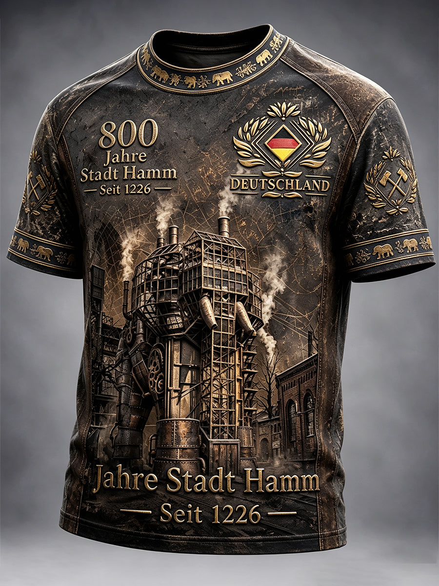 Herren-T-Shirt mit 800th Anniversary Vintage Print