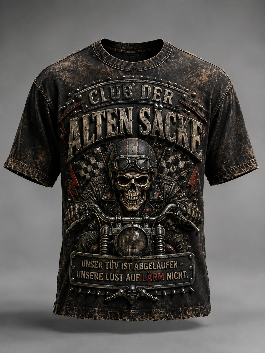 Lustiges Freizeit-T-Shirt für Herren mit Slogan-Print