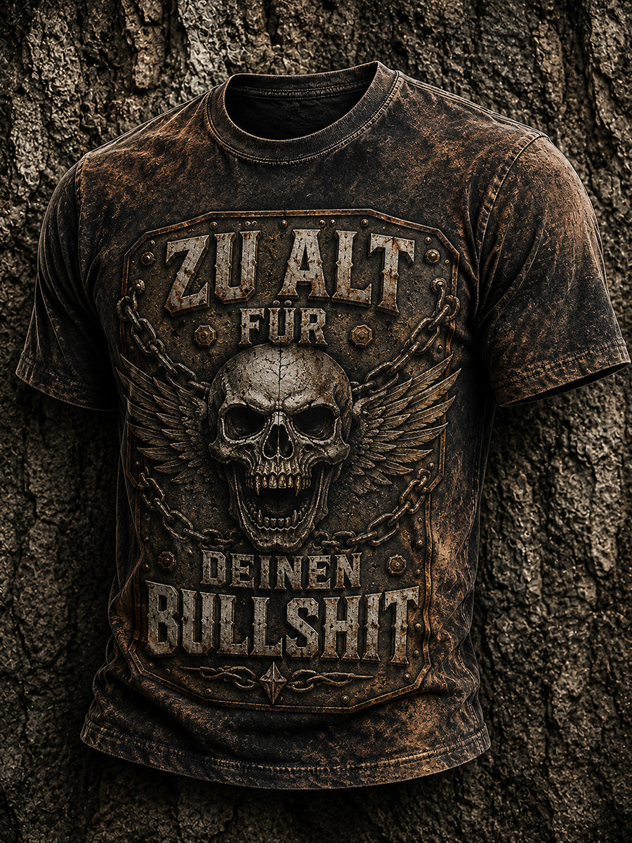 Herren-Ich bin zu alt für diesen Scheiß-Witz-T-Shirt
